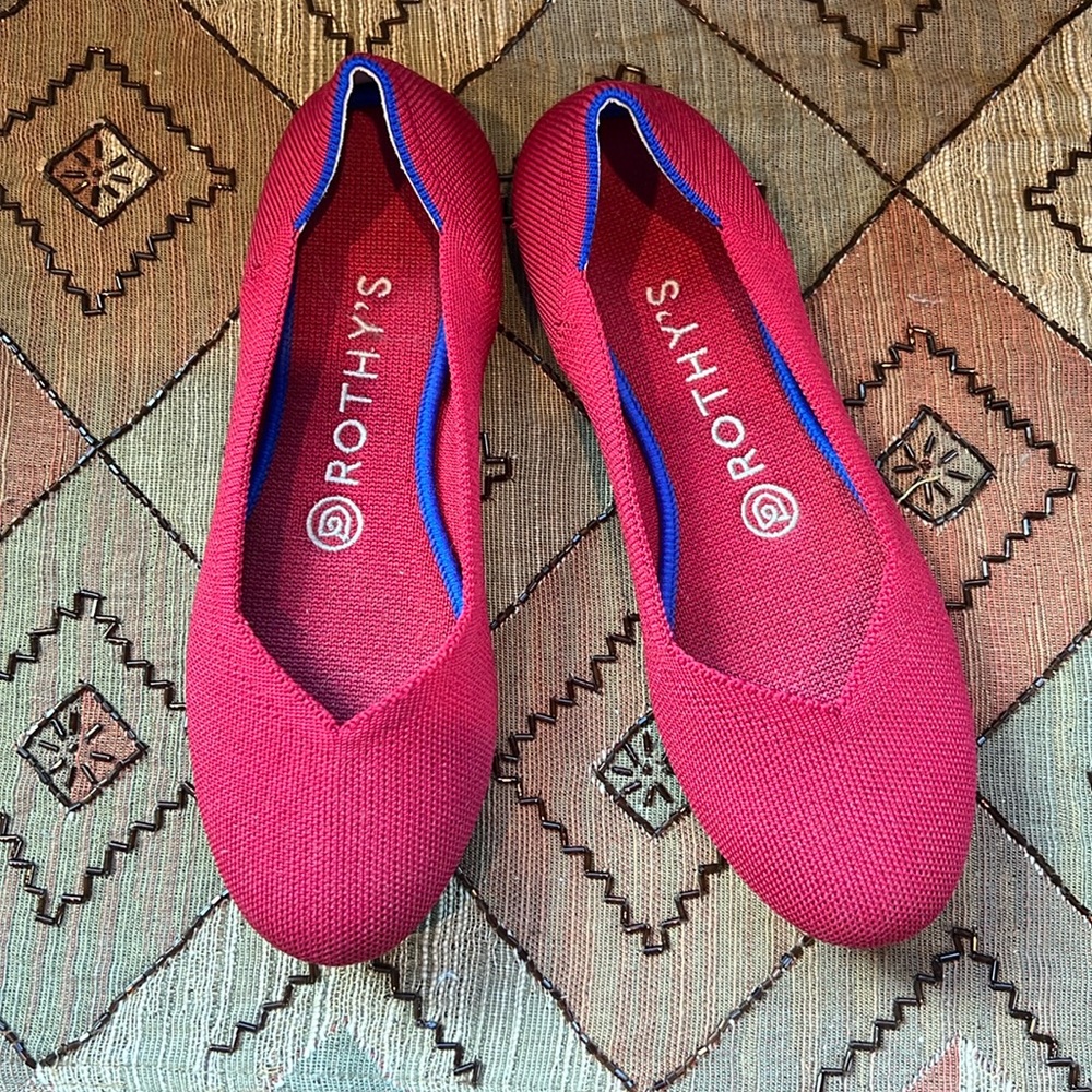Rothy’s Flat - scooter red NWOT